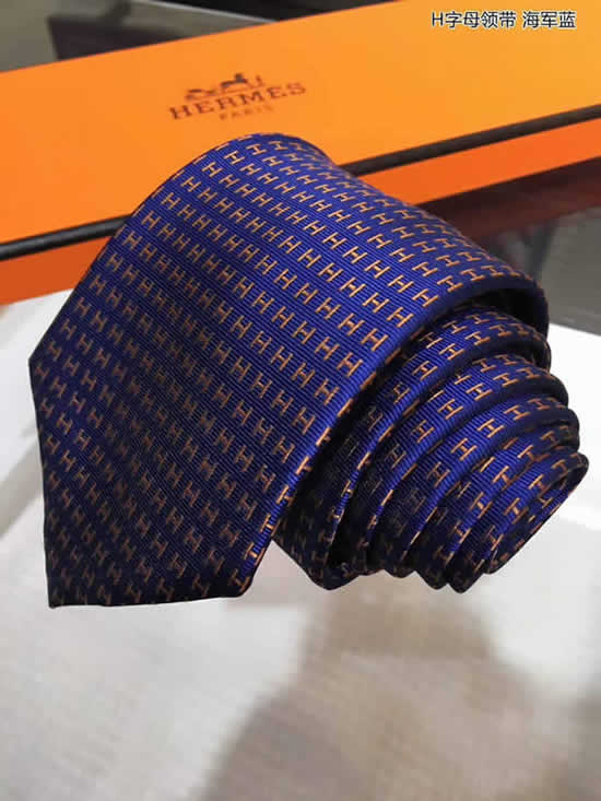 Classic Men Business Luxury Tie Replica Top Quality Hermes Ties 34